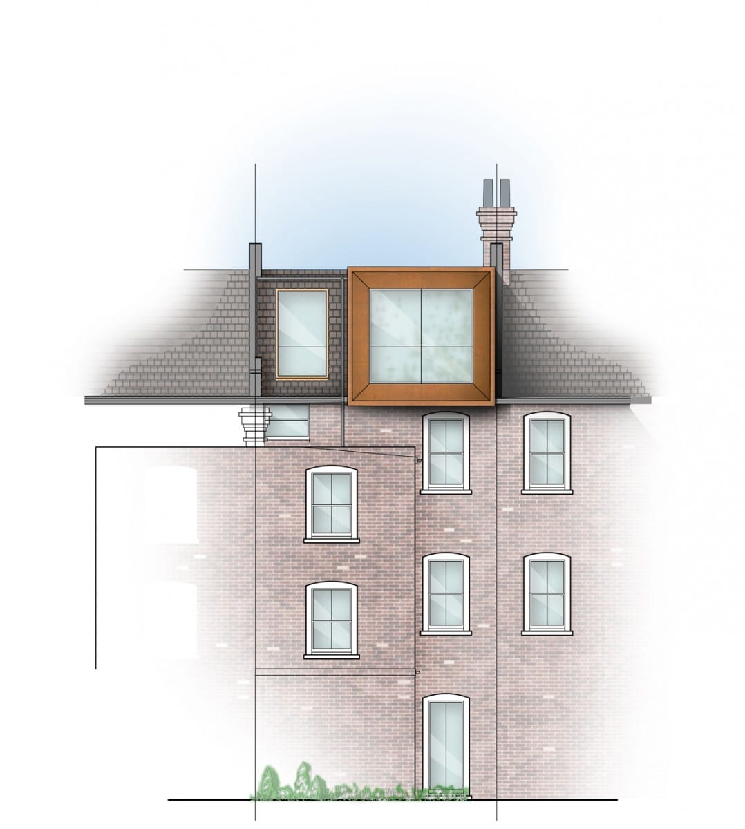 First look at the proposed 3rd floor extension to a Victorian Townhouse in Clapham