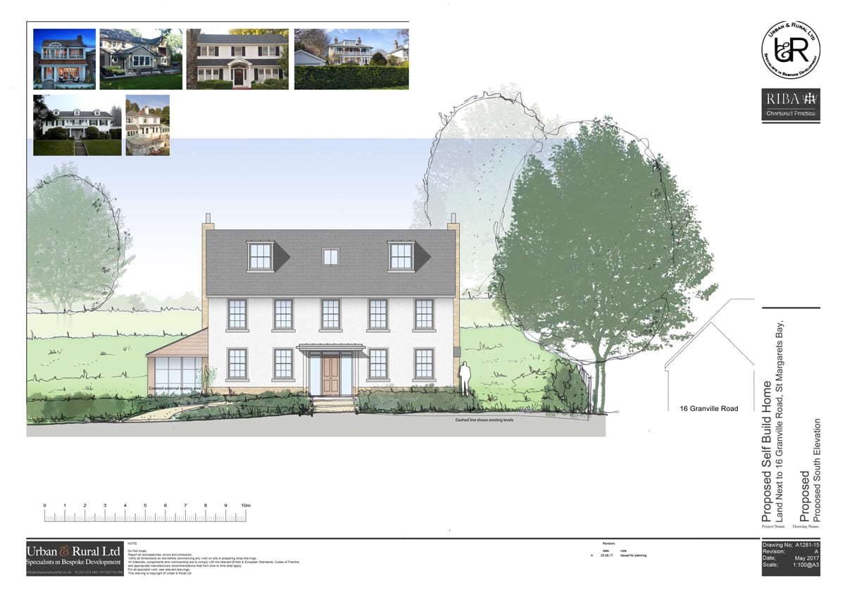 Urban & Rural have secured Full Planning approval for a new one-off luxury family home, located on the White Cliffs of Dover, in the exclusive coastal area of St Margret’s Bay with sea views over the English Channel.
