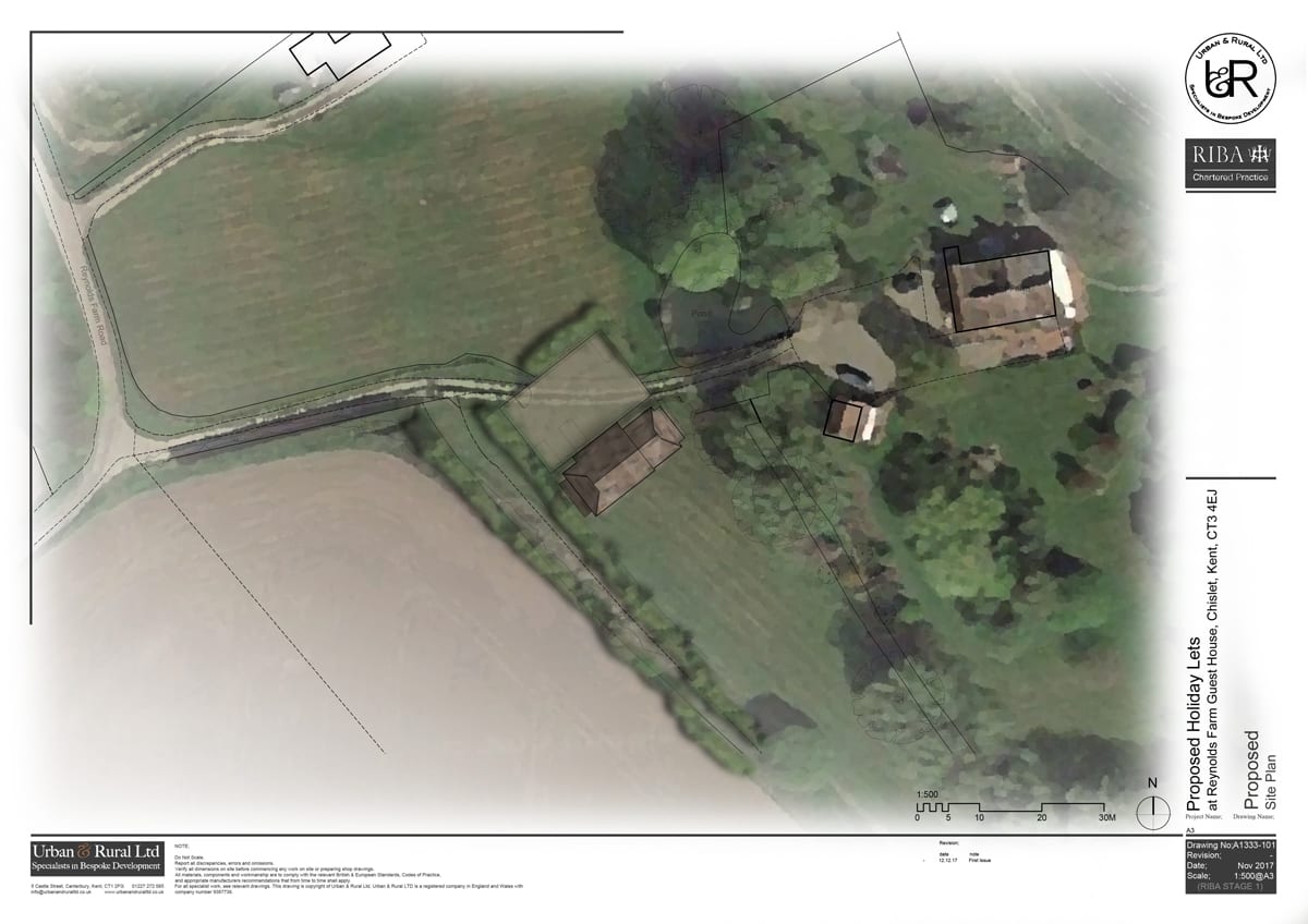Full Planning granted, 3 unit scheme at Reynolds Farm Guest House