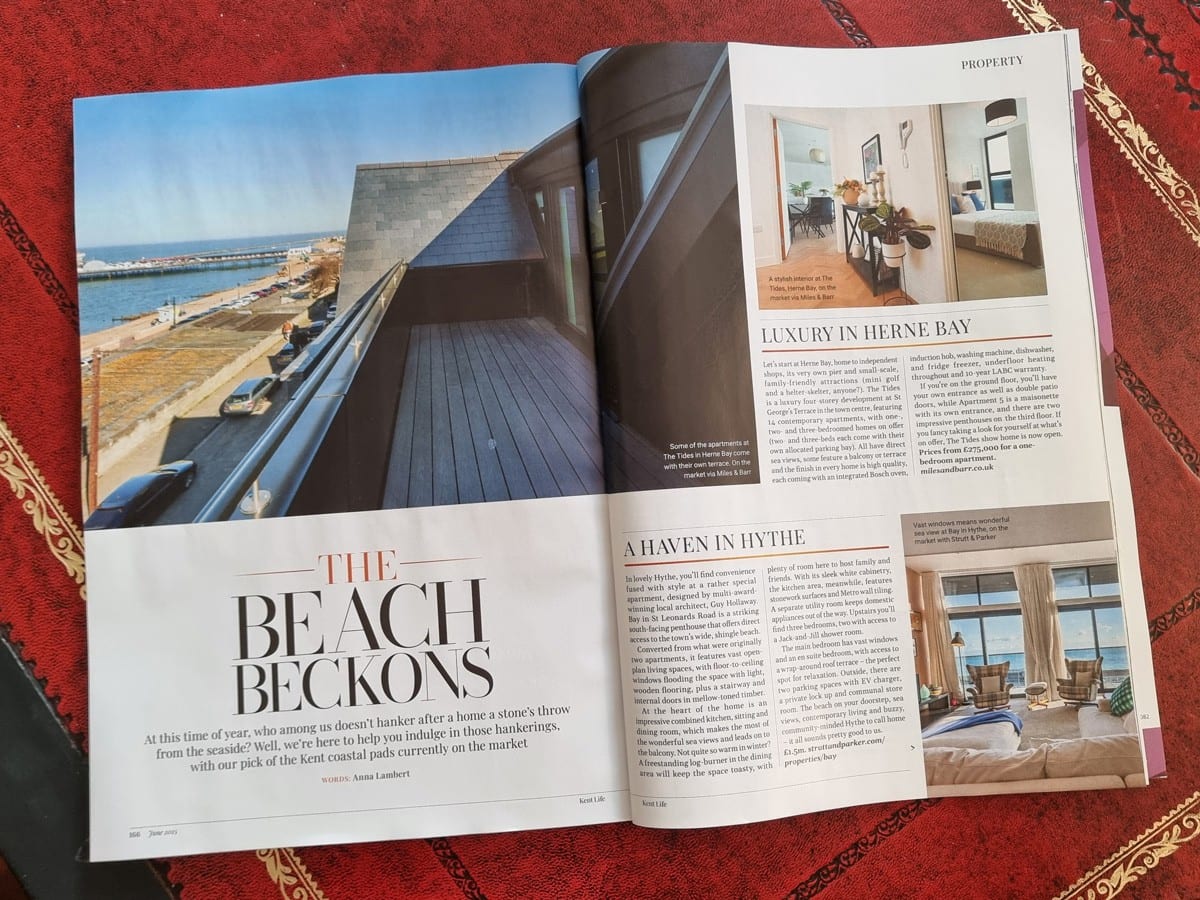 The Beach Beckons feature in Junes Kent Life magazine