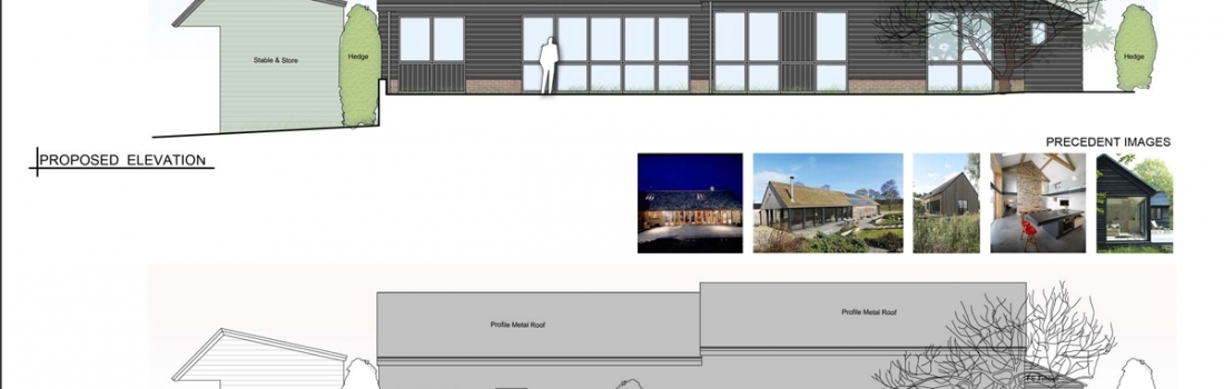 Full Planning submitted for the conversion of a disused barn to a family home.