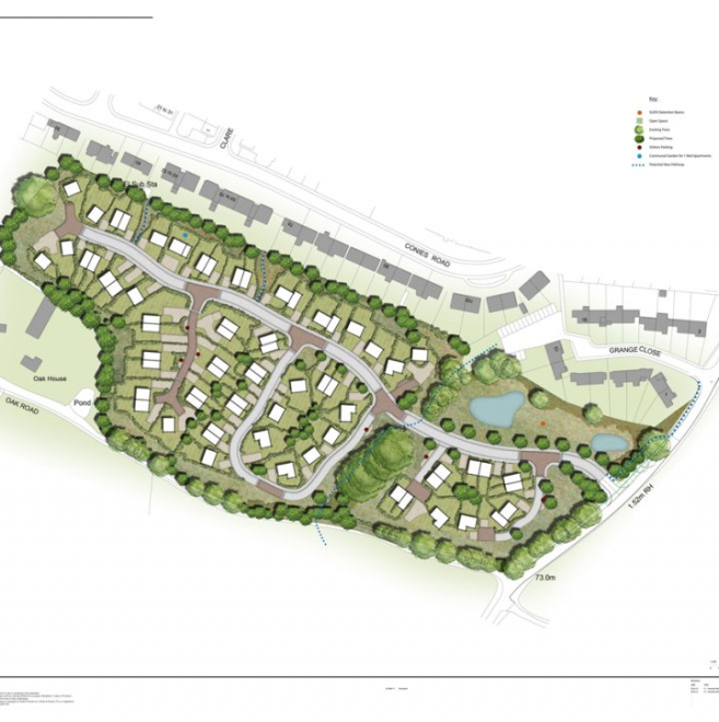 Masterplan for 70 New Homes and Public Open Space