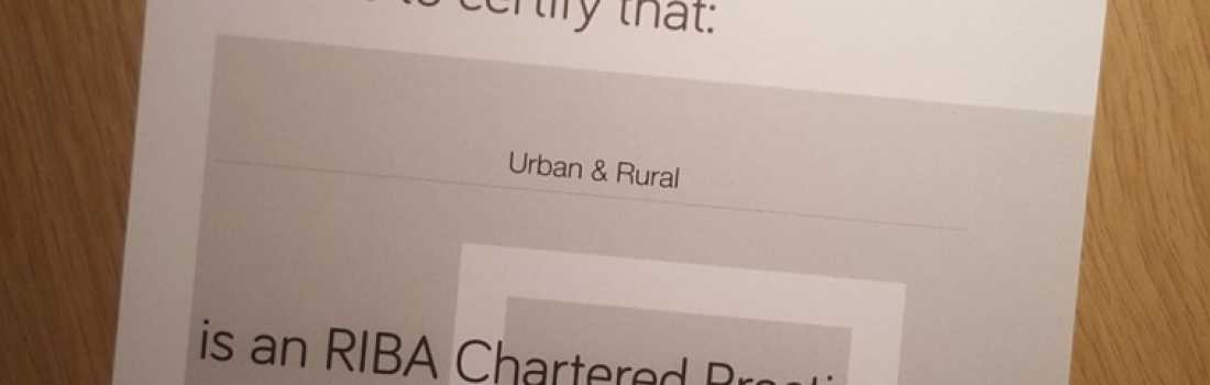 Urban & Rural becomes an RIBA Chartered Practice